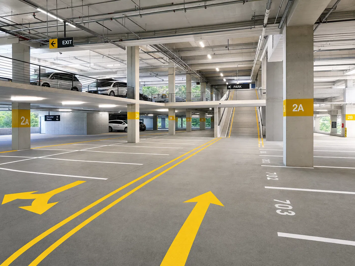 Parking Garage Striping