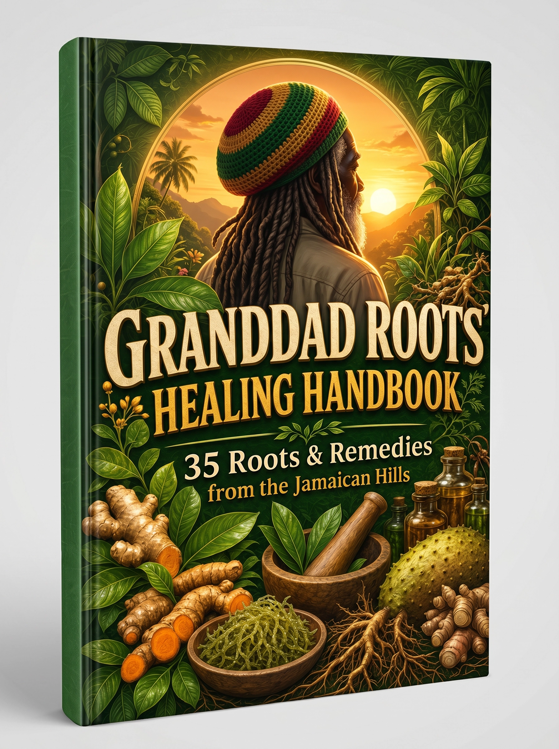 Granddad Roots Healing Handbook 35 Roots & Remedies book mockup