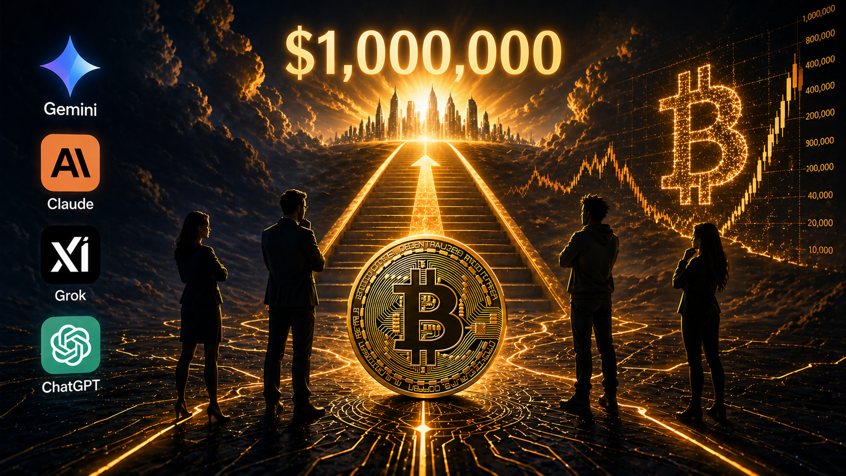 I Asked Four AIs When Will Bitcoin Be $1M - Hodlrs&nbsp;Rejoice…