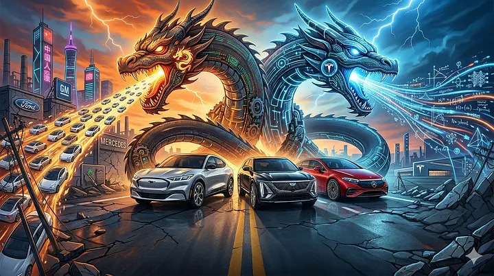 Ford, GM and Mercedes and the Two-Headed Dragon