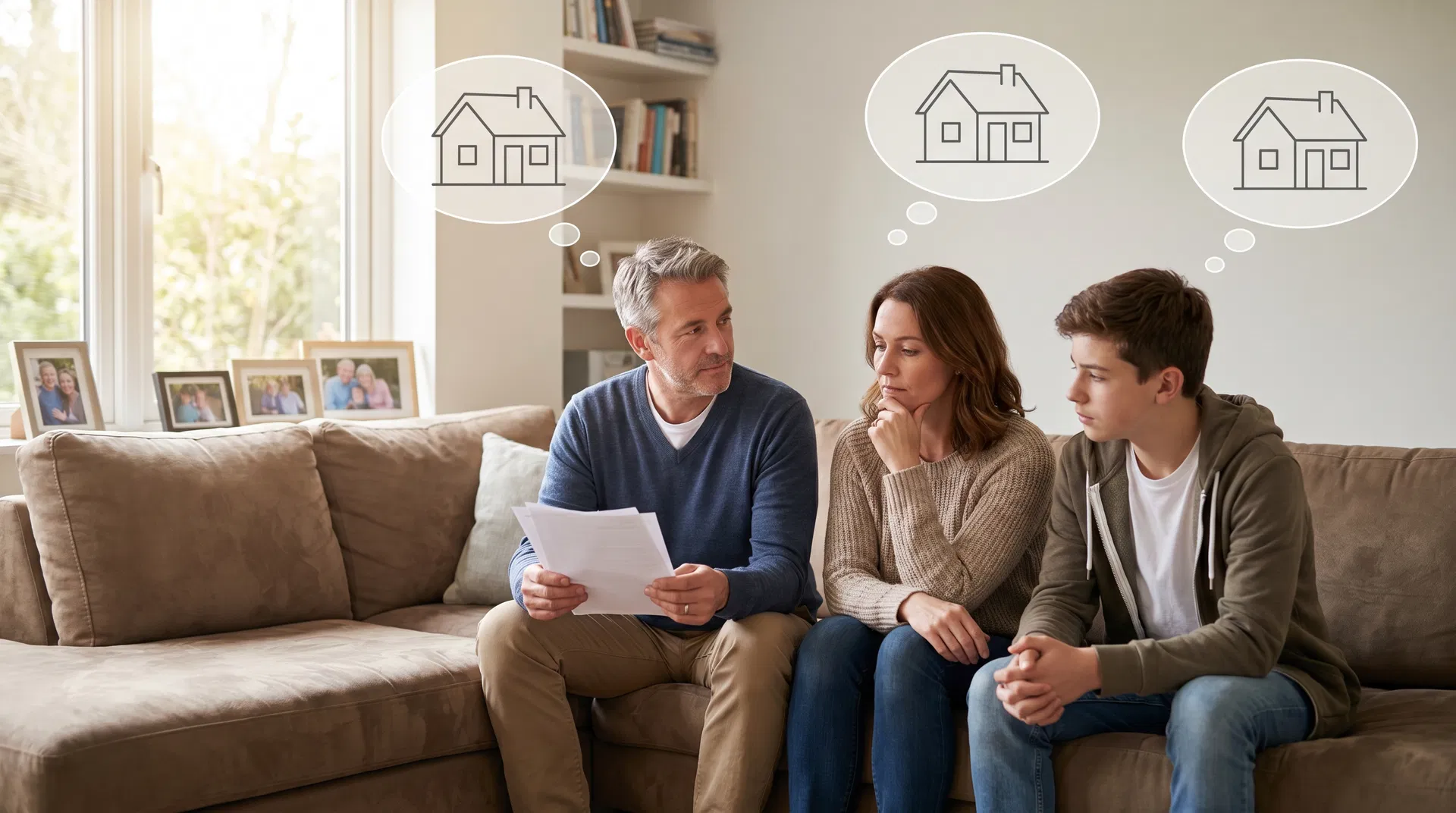 Família pensando em casa - regularização de imóvel