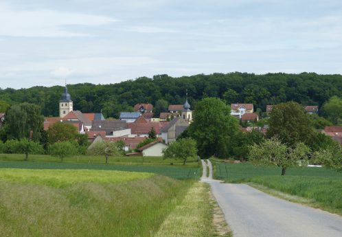 Ausblick vom Apartment Schweinfurt