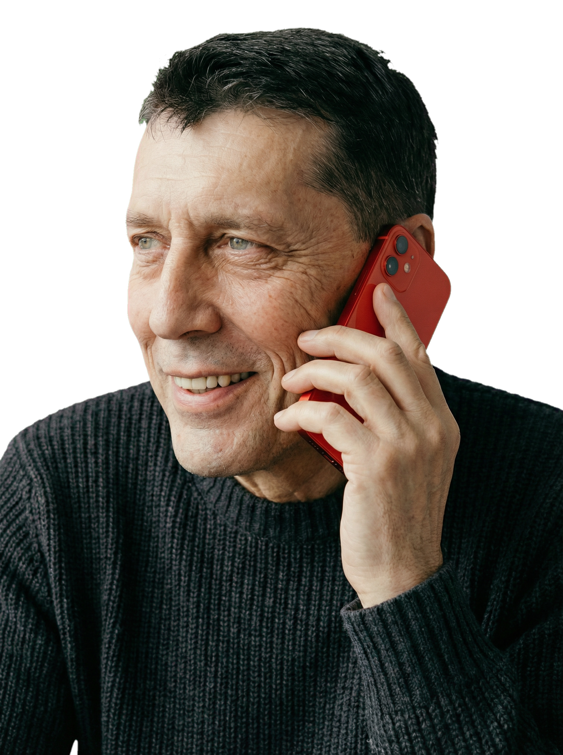 Philipp Huberty in Telefonsituation