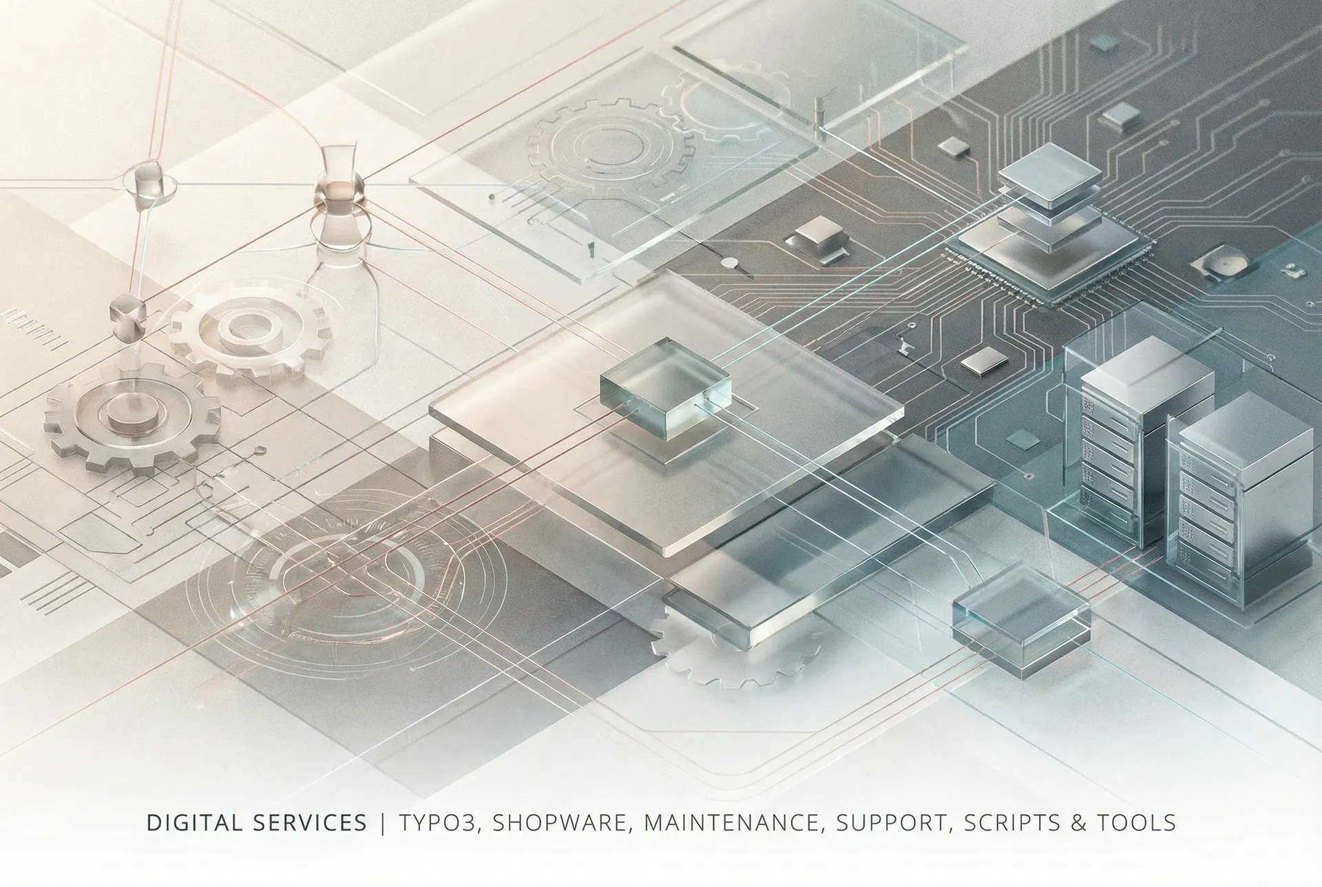 Abstrakte Visualisierung für operative digitale Services, Support und Systempflege