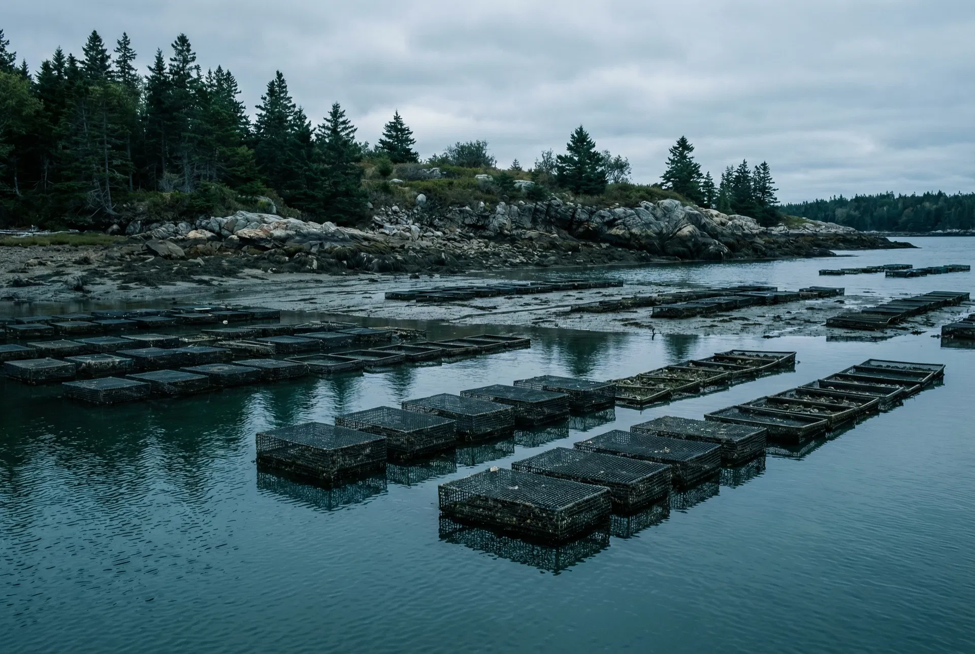 Maine oyster farm