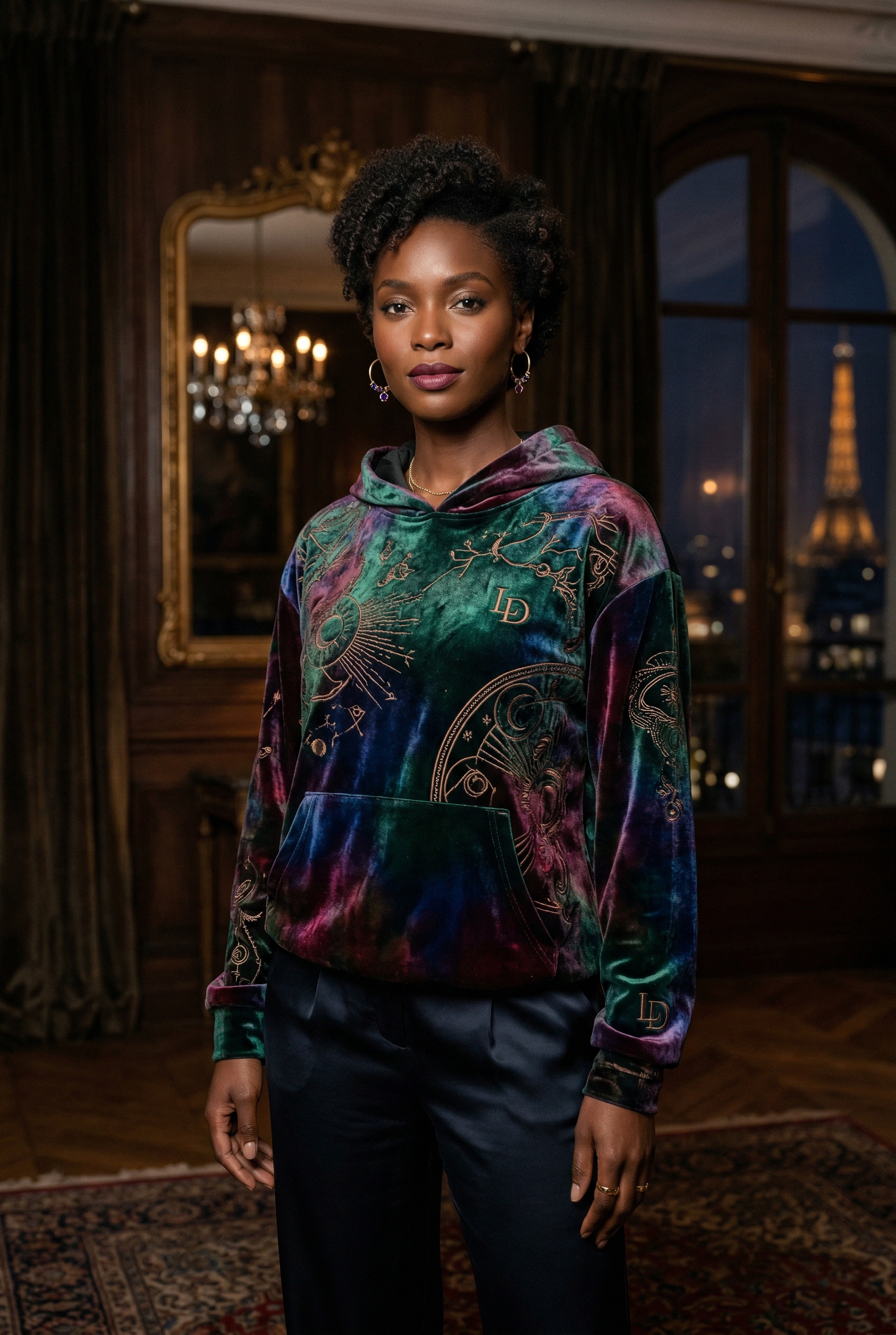 Jewel Tone Luxe Hoodie