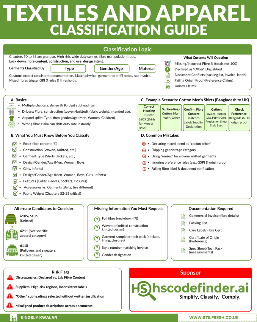 Textiles And Apparel  Classification Guide