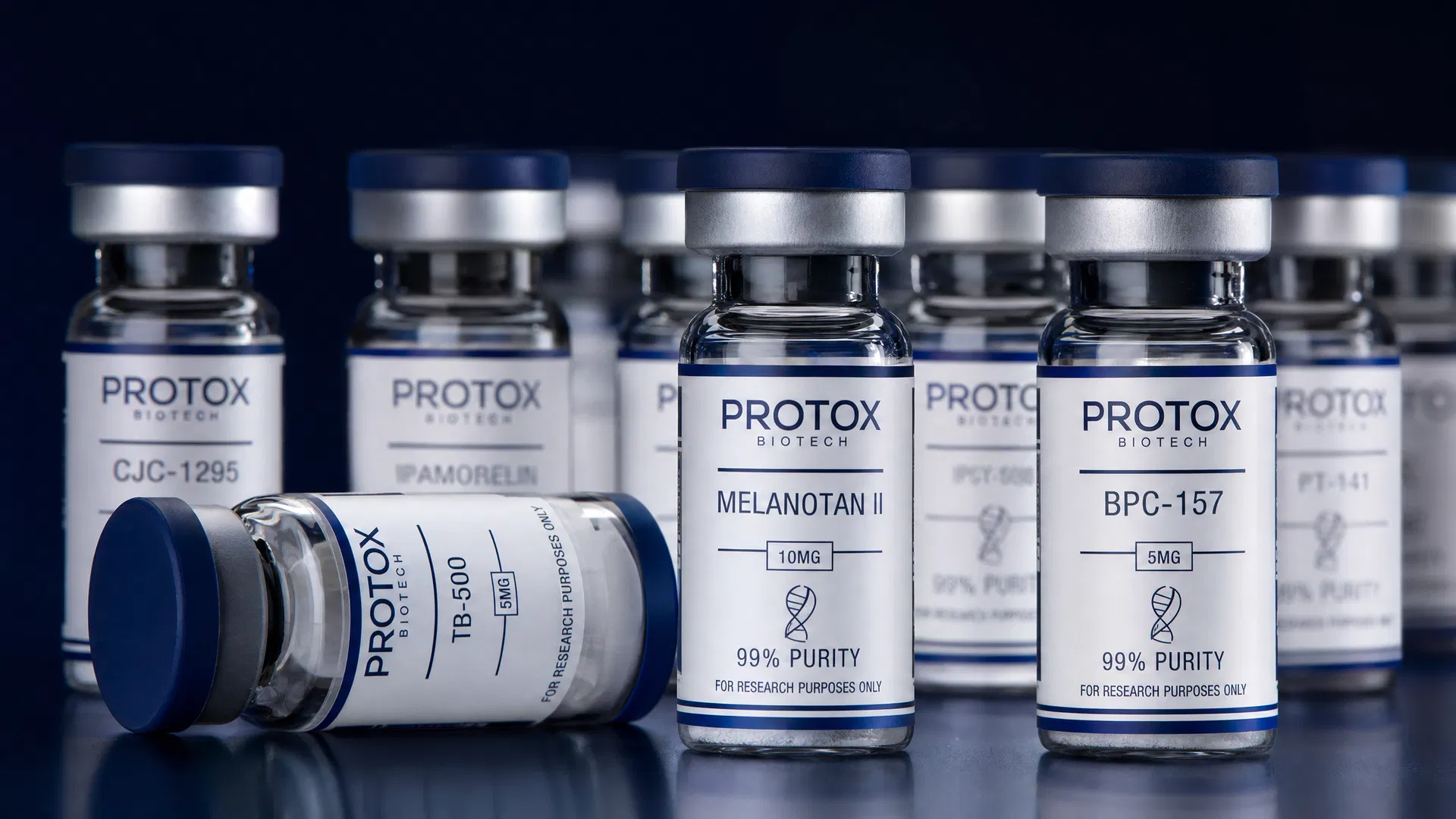 Premium peptide vials
