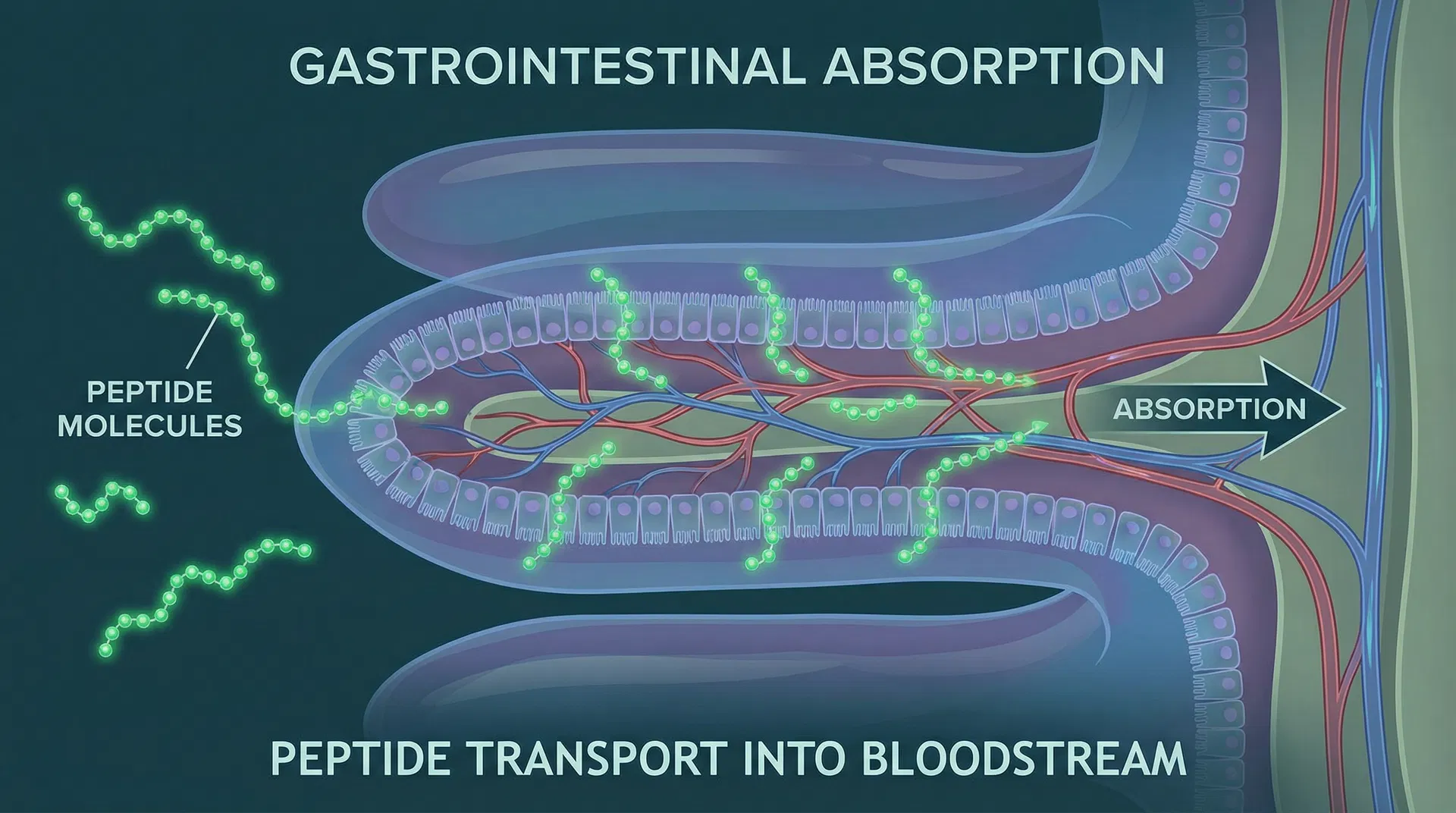 Tissue healing and recovery peptide illustration - BPC-157 and Oral Bioavailability: A Research Review covering bpc-157, p...