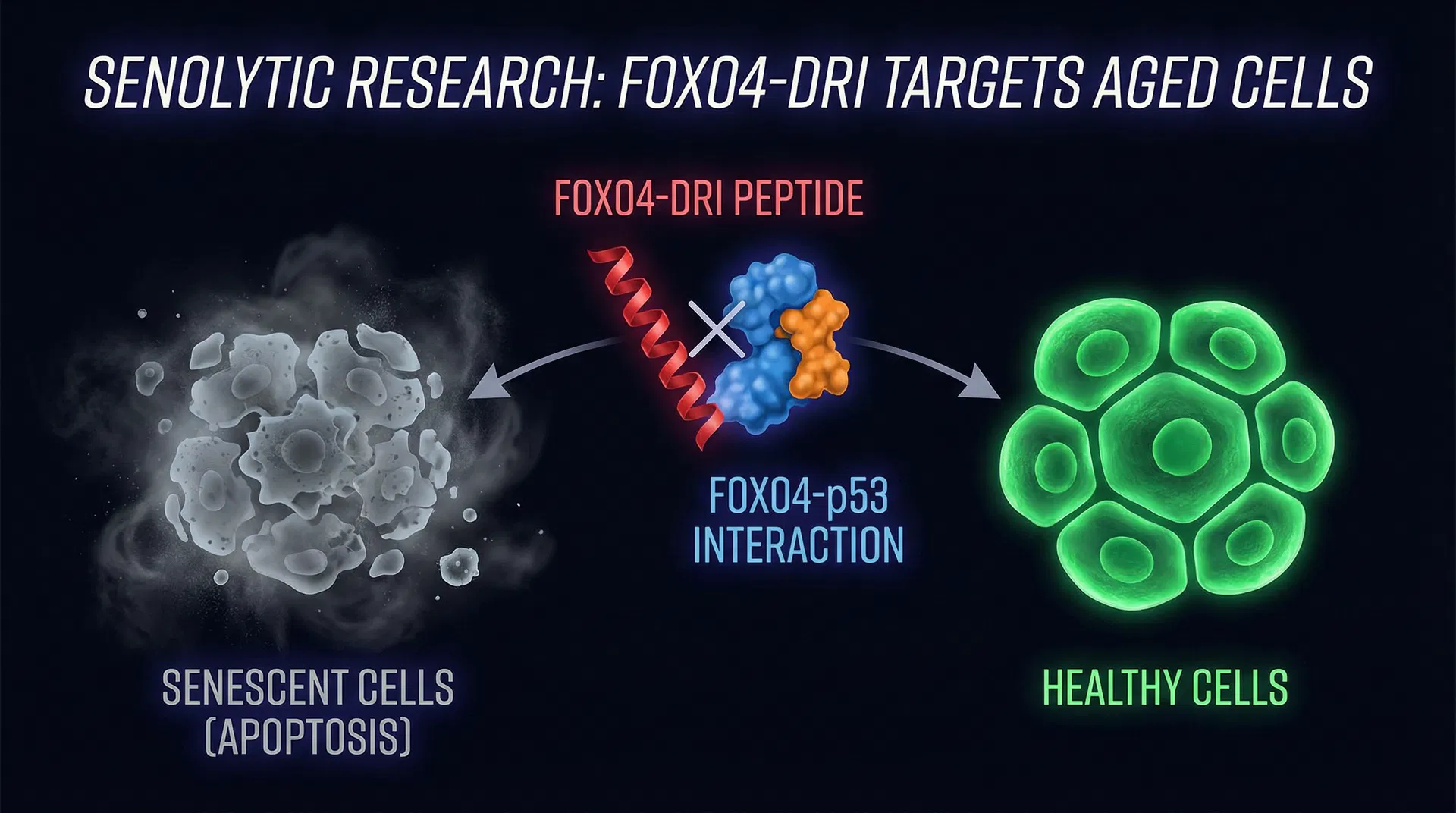 FOXO4-DRI peptide: What the Science Actually Says — A PubMed-Backed Review