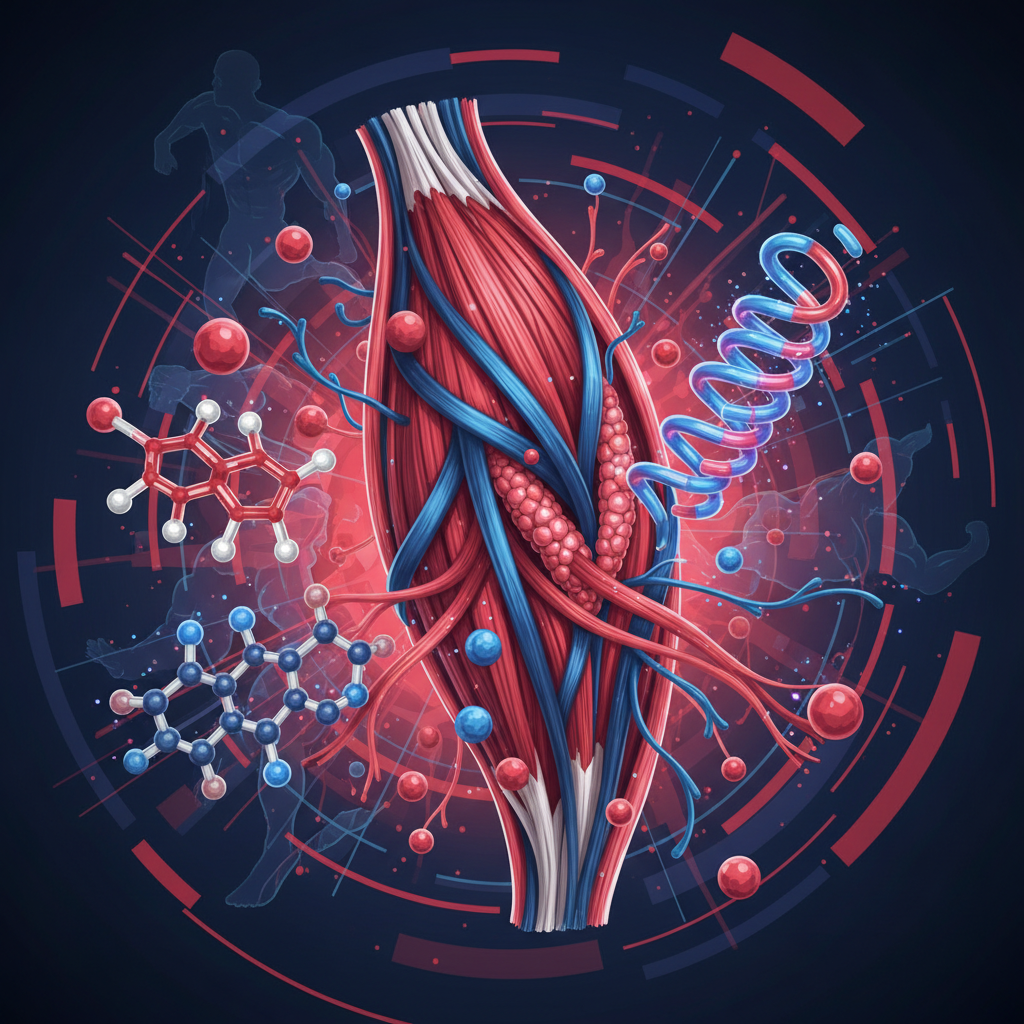 A colorful cone snail on the ocean floor, with peptide molecules emerging from it, representing the source of conotoxins.
