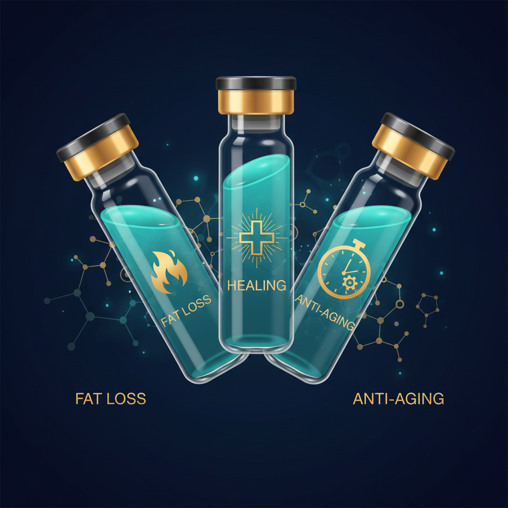 Best Peptide Stacks for Beginners: Healing, Fat Loss, and Anti-Aging in 2026 - research illustration