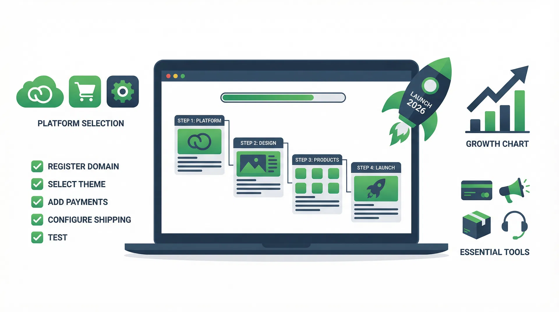 Como Criar uma Loja Virtual de Sucesso do Zero em 2026: Guia Passo a Passo