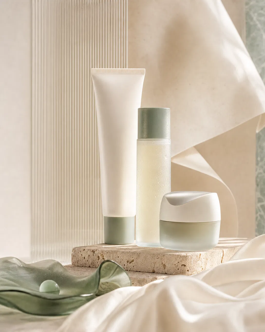 Premium skincare product still life