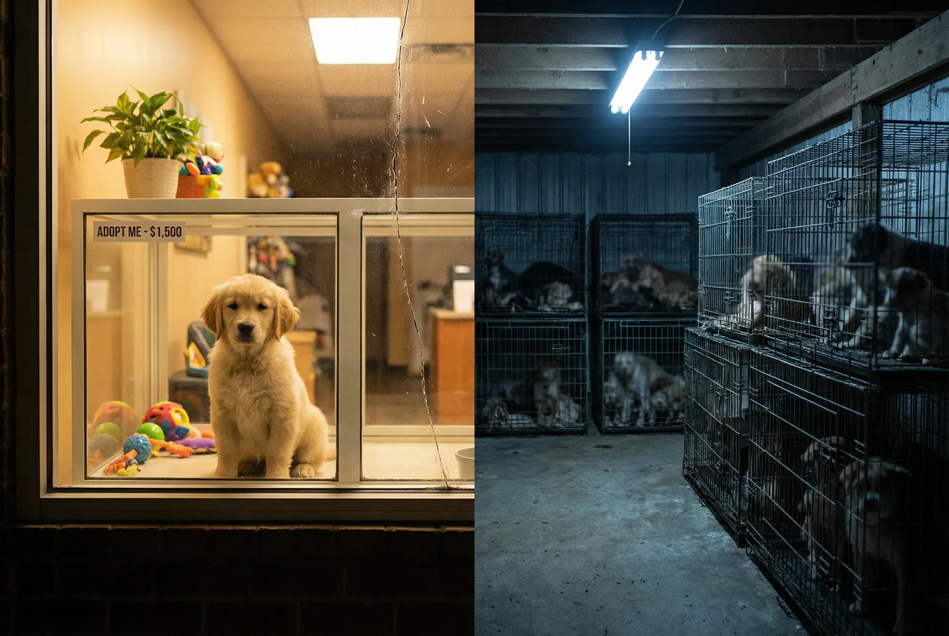 ペットショップの表と裏——ショーウィンドウの子犬と繁殖施設の現実