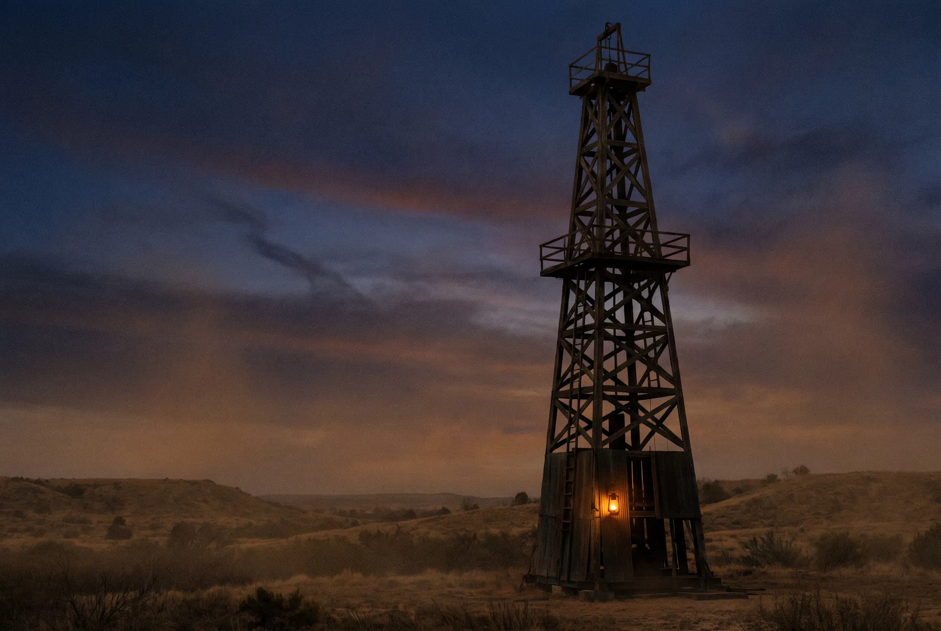 Historic Texas oil derrick