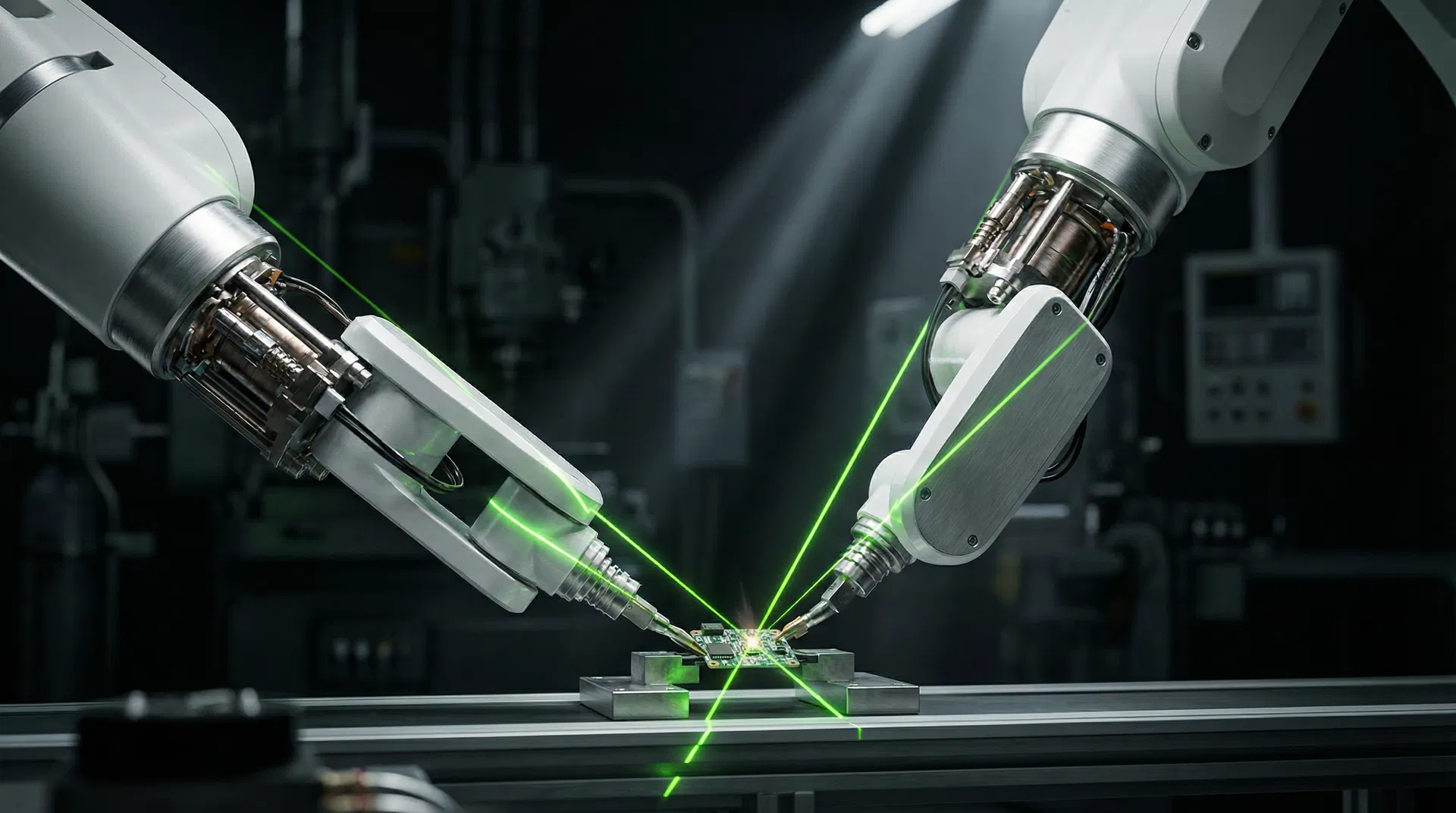 Collaborative robotic arms in precision operation