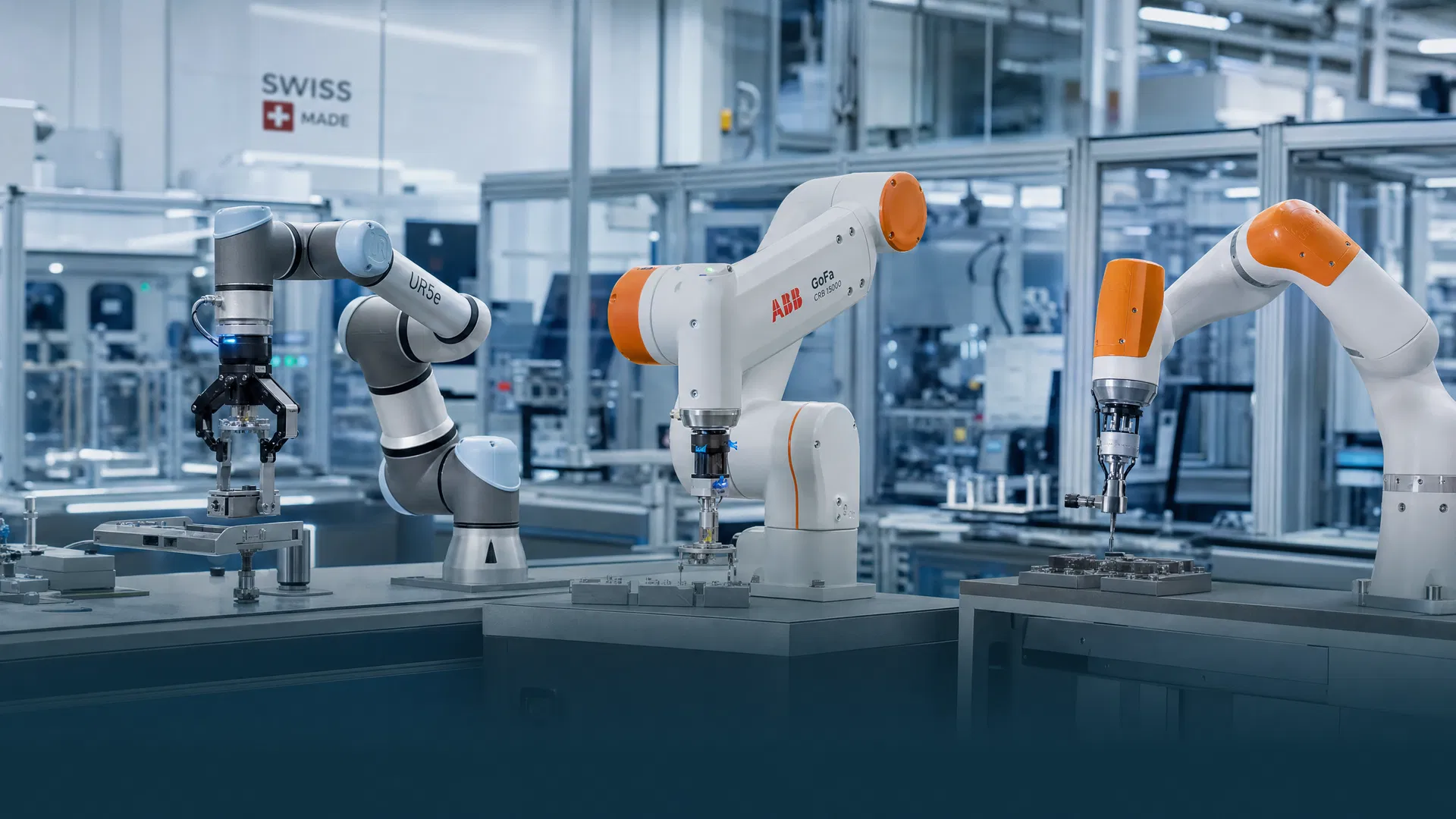 UR5e, ABB GoFa oder KUKA LBR iisy? Der grosse Cobot-Vergleich für Schweizer KMU