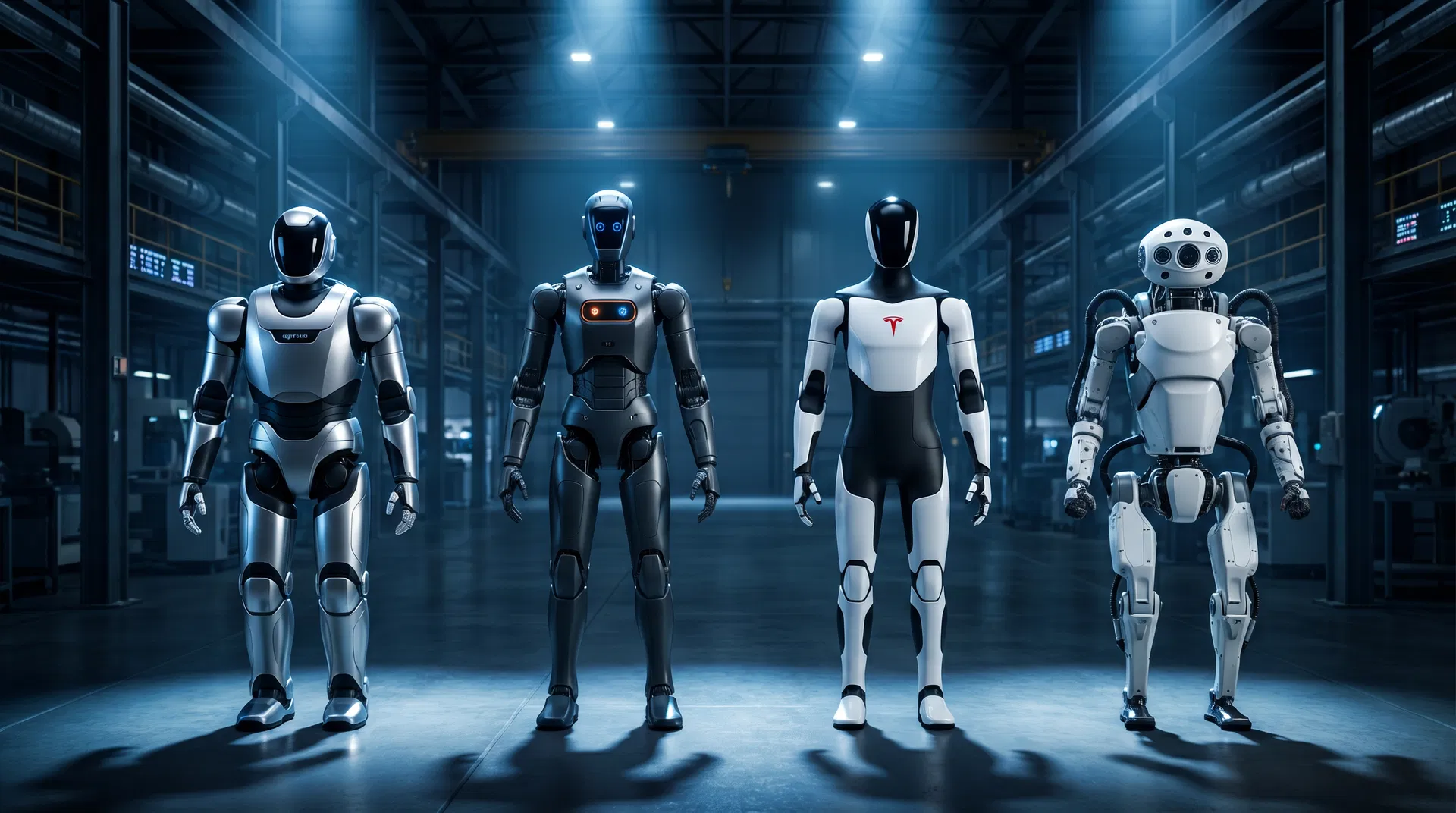 Humanoide Roboter im Vergleich 2026: Walker S2, Figure 02, Tesla Optimus & Boston Dynamics Atlas