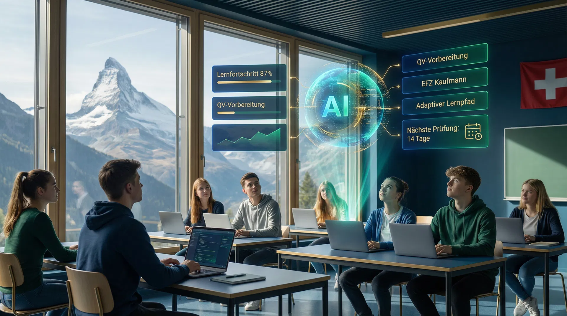 KI-Agenten als Lernassistenten in der Schweizer Berufsbildung: Chancen für EFZ, EBA und den AI Business Specialist