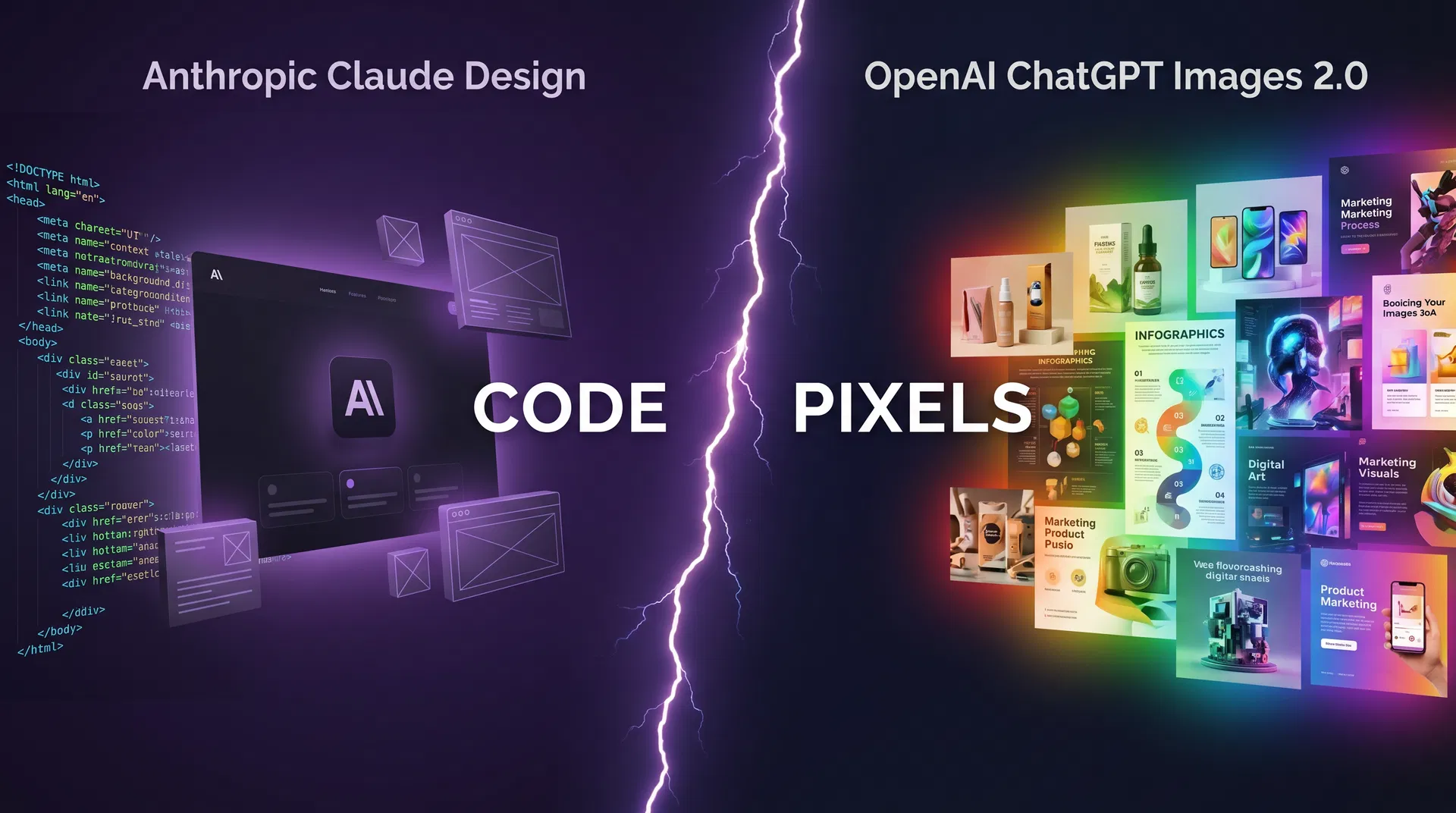 Claude Design vs. ChatGPT Images 2.0: Code gegen Pixel
