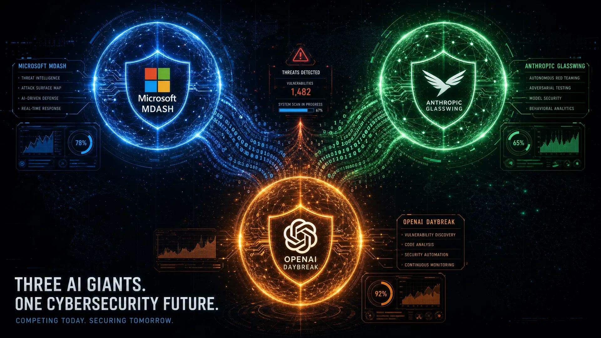 MDASH, Project Glasswing und Daybreak – drei KI-Sicherheitsinitiativen im Vergleich