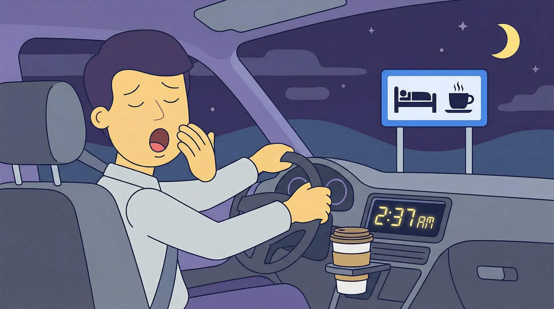 Illustration : Vous vous apprêtez à tourner à droite à une intersection. Un