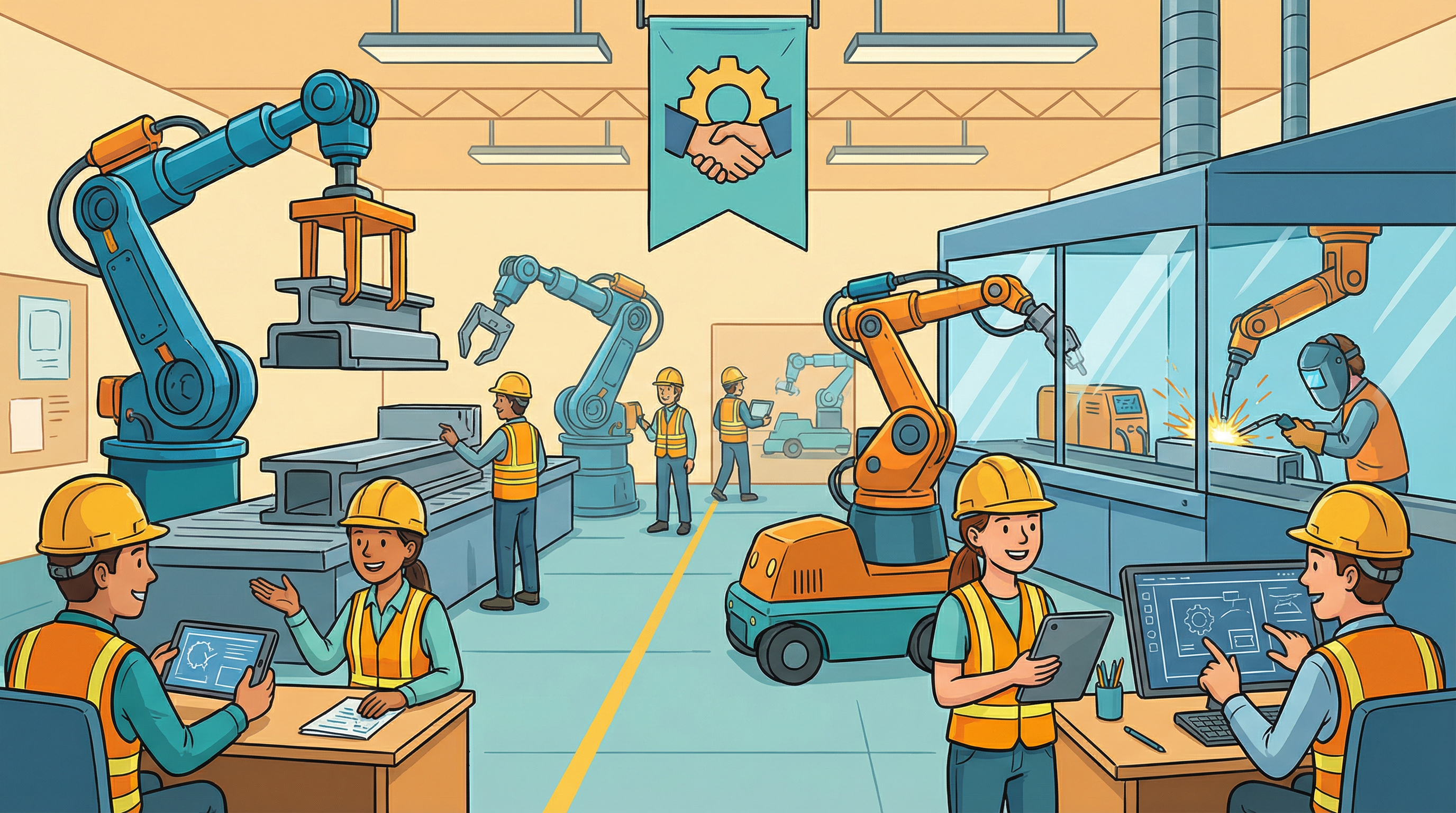 Automatisierung ohne Angst: Wie Roboter Arbeitsplätze sichern