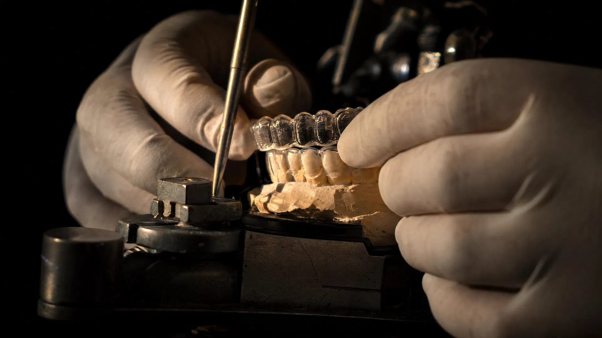 Dental technician precision work