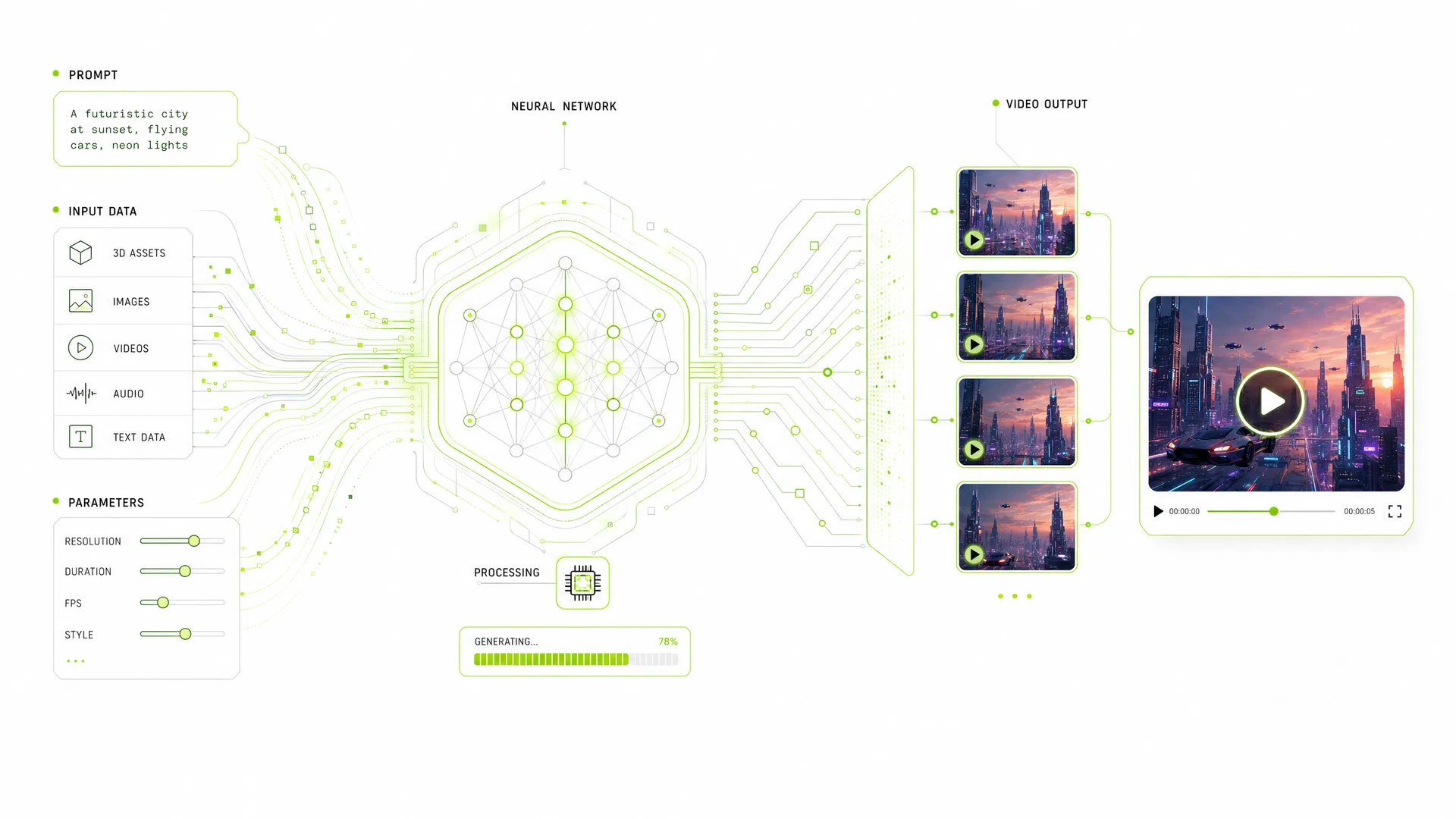AI Video Generation Process