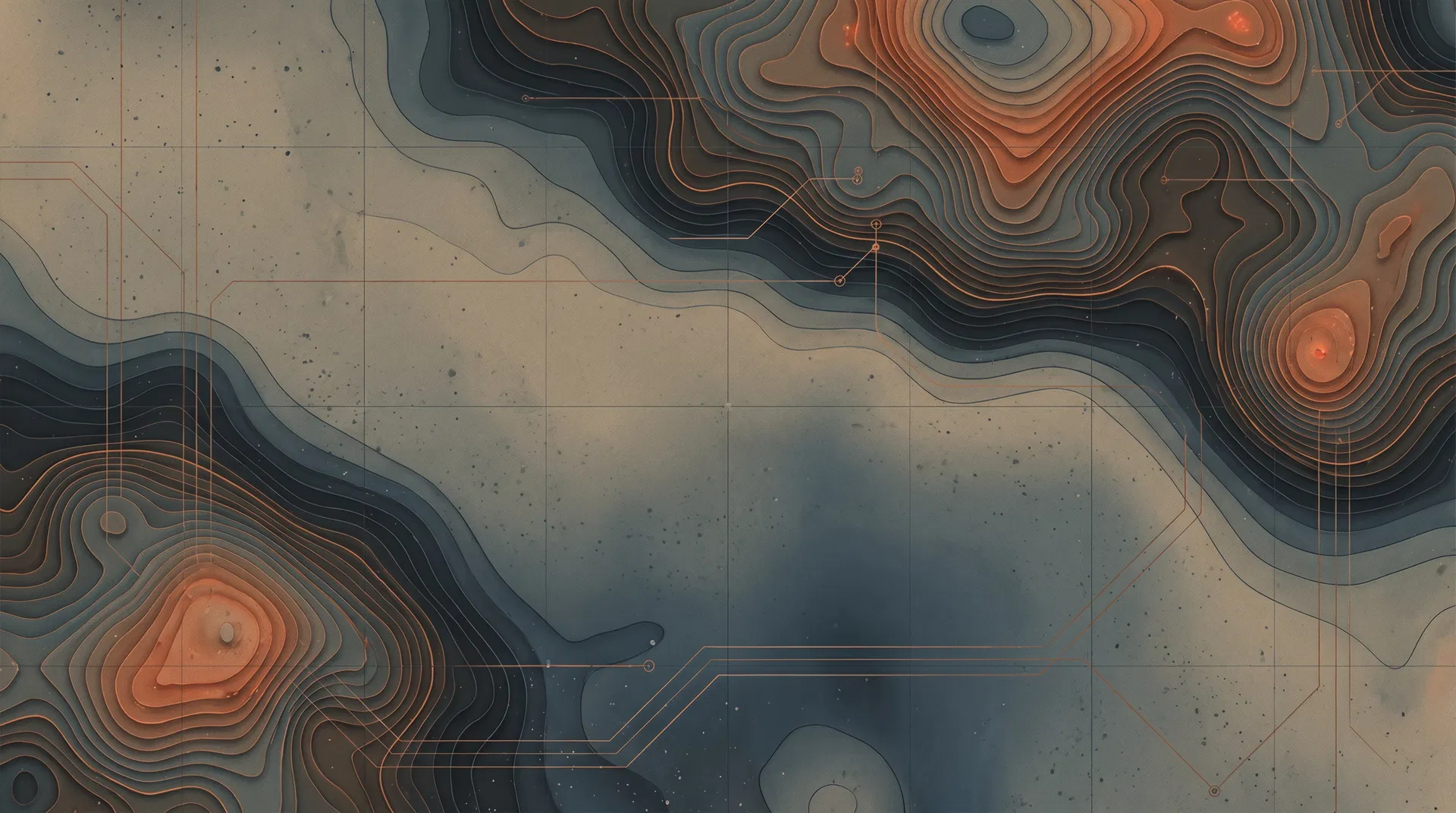 Mapa térmico abstrato técnico
