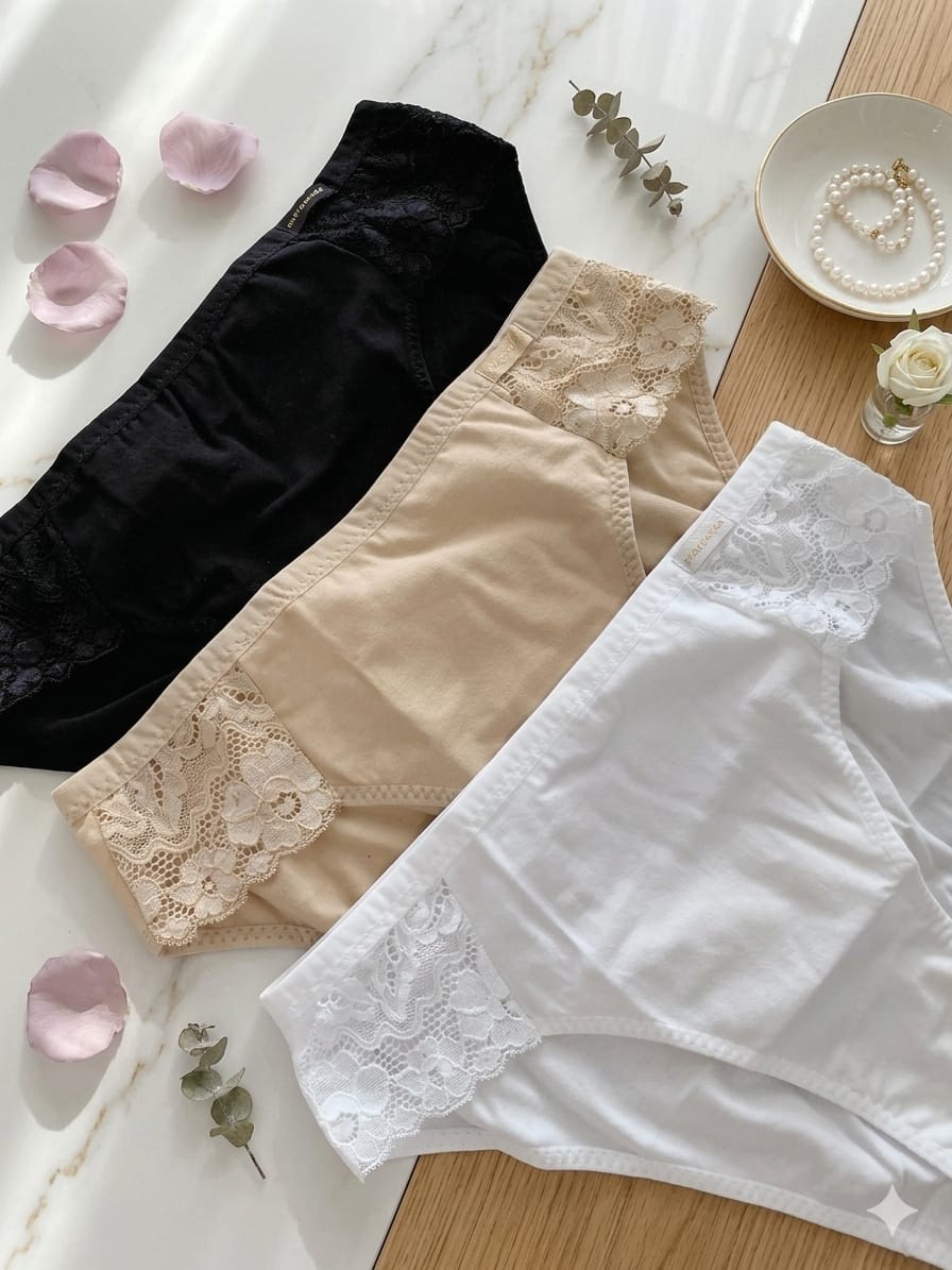 Pack 3 bikinis com renda