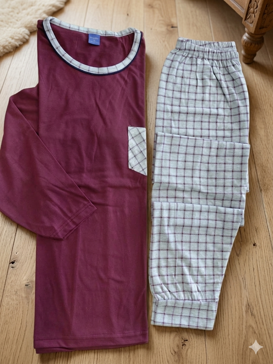 Pijama homem bordô — foto 1