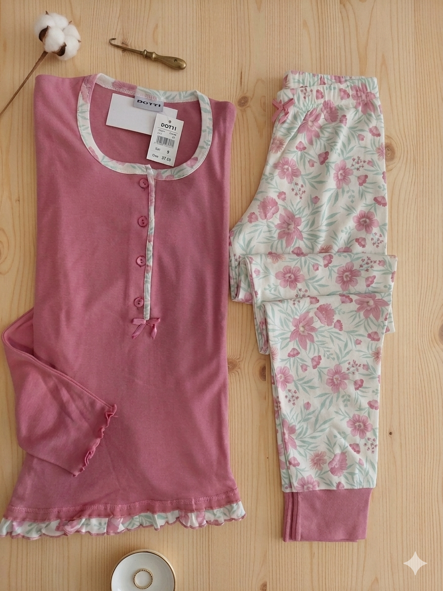 Pijama estampado em algodão — foto 1