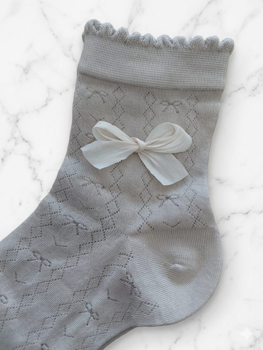 Pack 3 meias com laçinho Pele — miniatura 2