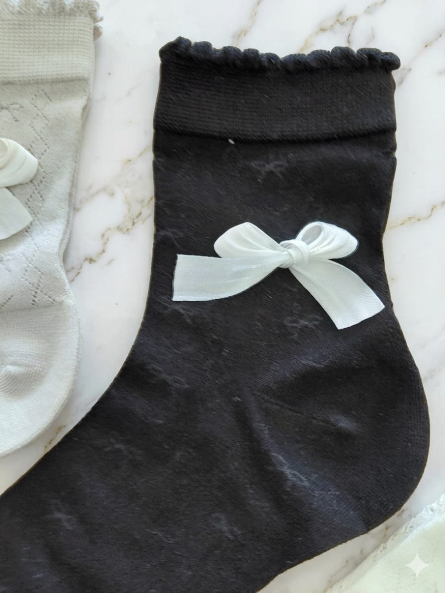 Pack 3 meias com laçinho Pele — miniatura 4