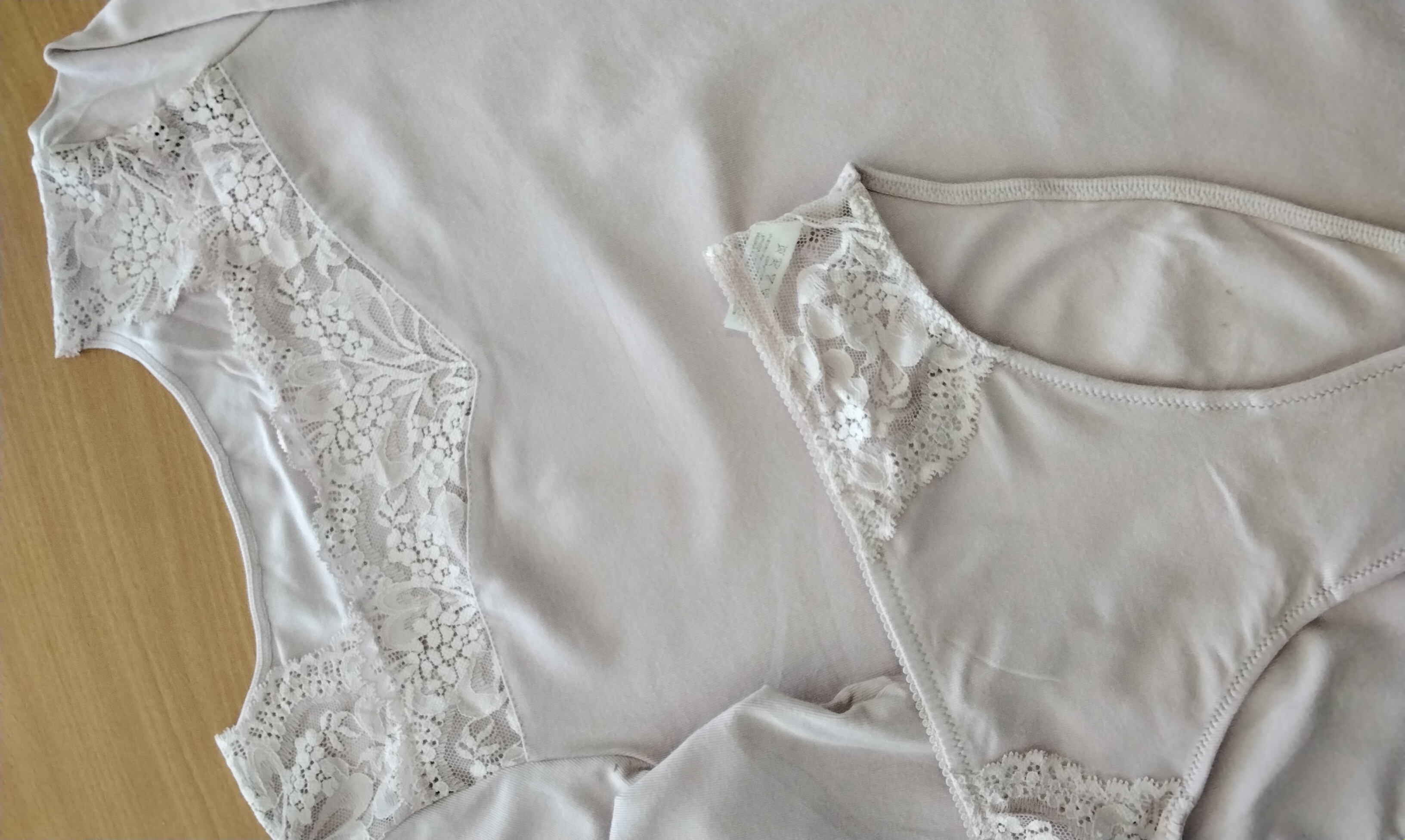 Conjunto camisola interior + bikini rosa — miniatura 3