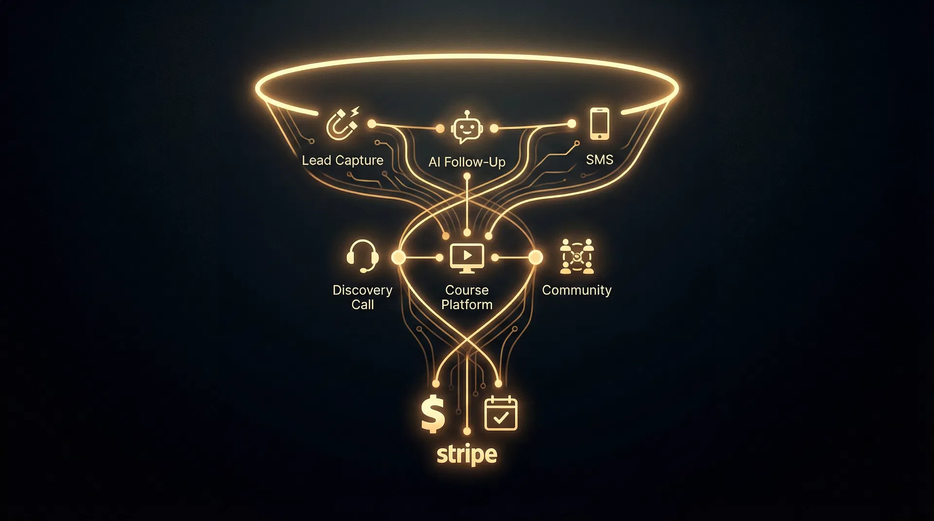 GoHighLevel Funnel Ecosystem Diagram