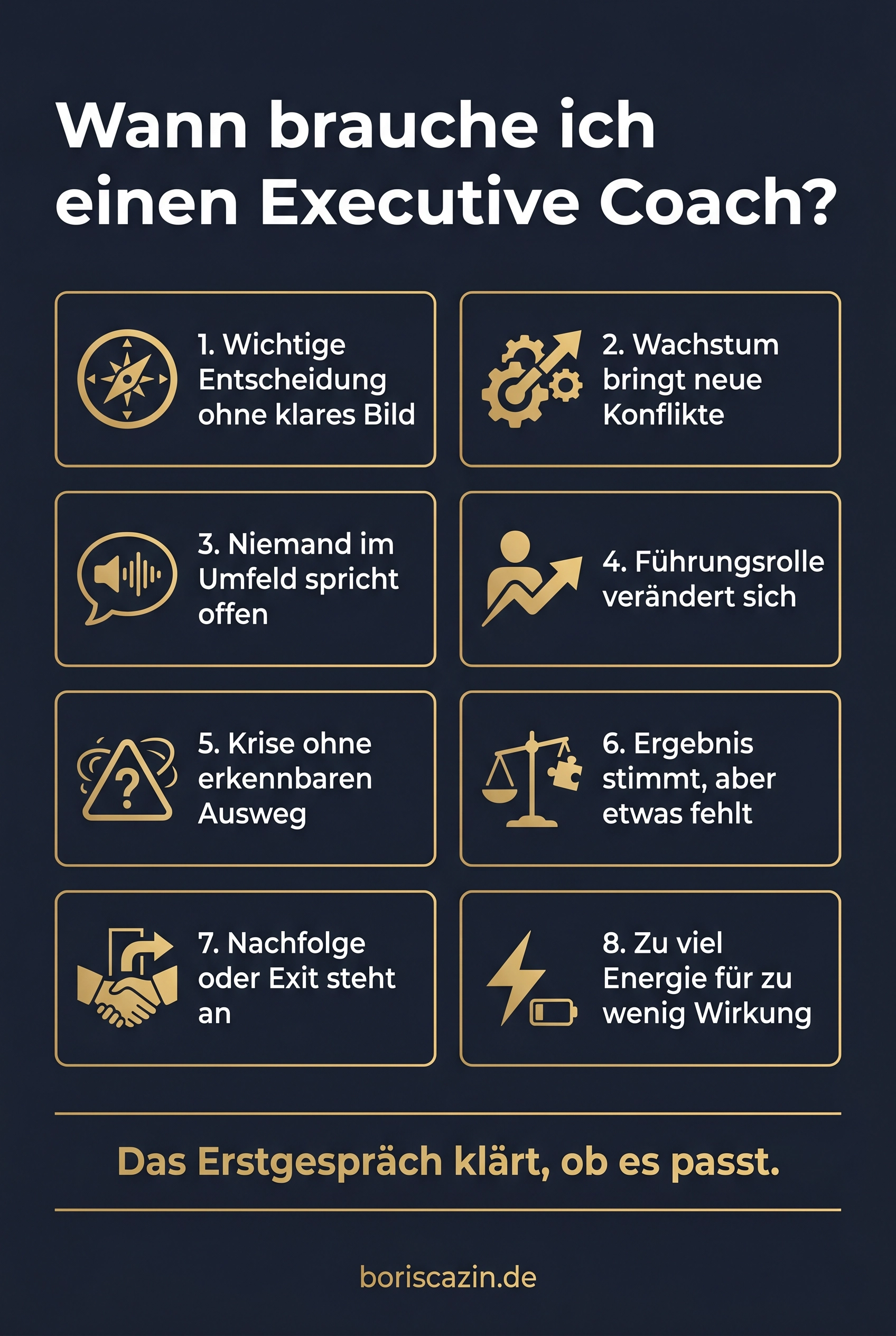 Wann brauche ich einen Executive Coach? 8 Situationen im Überblick