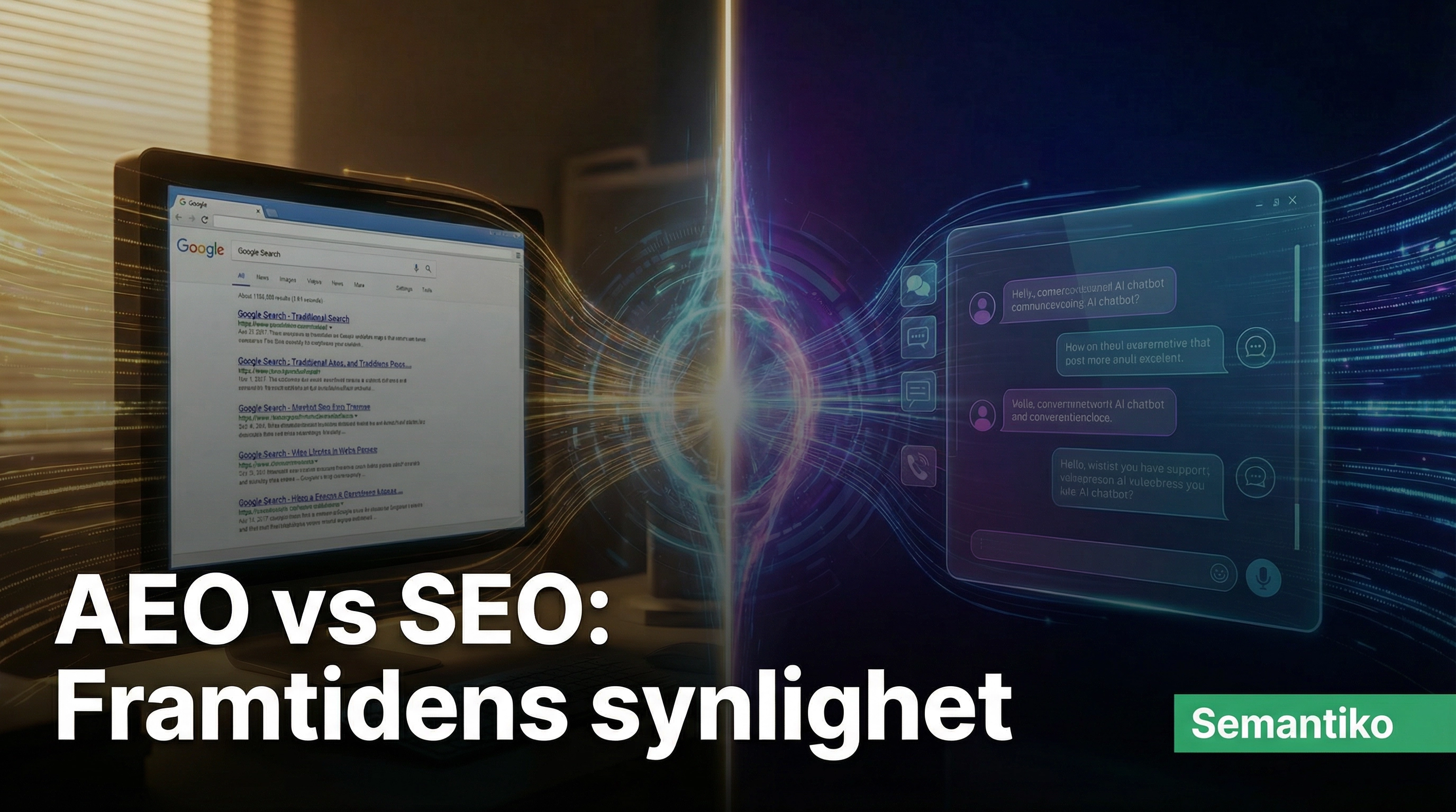 AEO vs SEO: Varför Answer Engine Optimization är framtidens synlighet