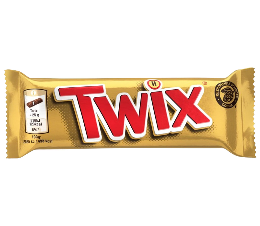 TWIX BARRETTA SNACK AL CIOCCOLATO CON CARAMELLO 50GR
