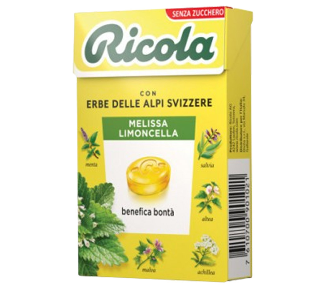 RICOLA MELISSA LIMONCELLA SENZA ZUCCHERO 50GR
