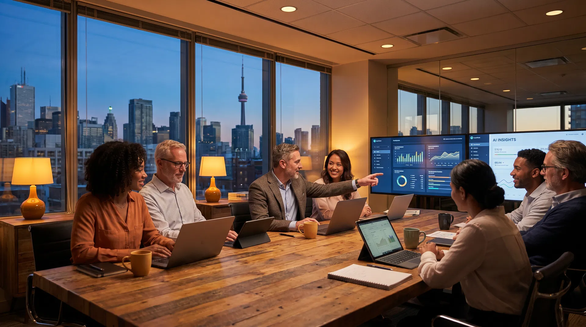 Go Canadian AI expert team in a collaborative session