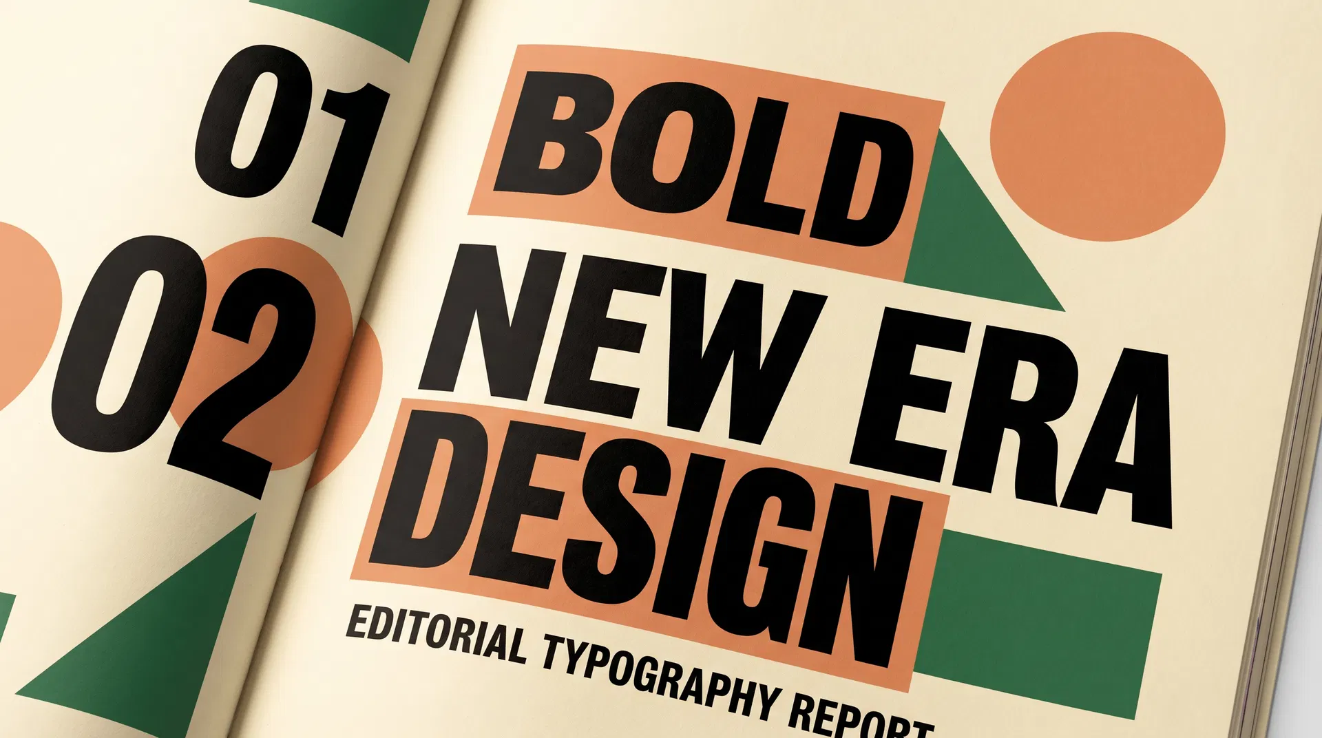 Editorial typography design with bold overlapping text and data visualization graphics representing marketing automation and AI workflow strategy