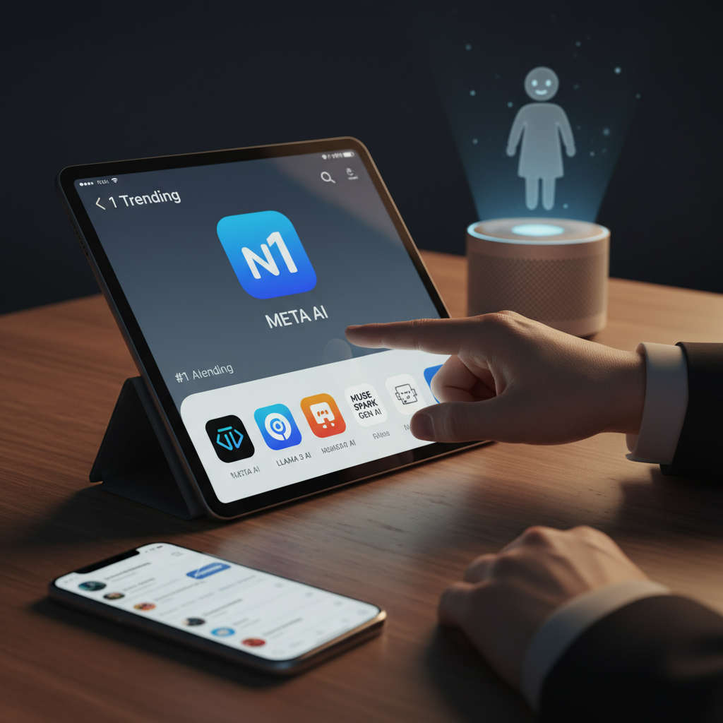 Meta AI stoupá žebříčkem: Nový AI asistent dobývá App Store