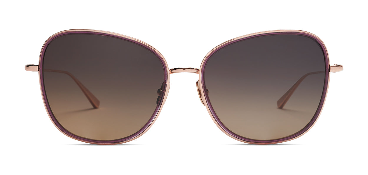 Emma - Rose Gold/Amethyst | Polarized CR39 Lovers Soul Lens