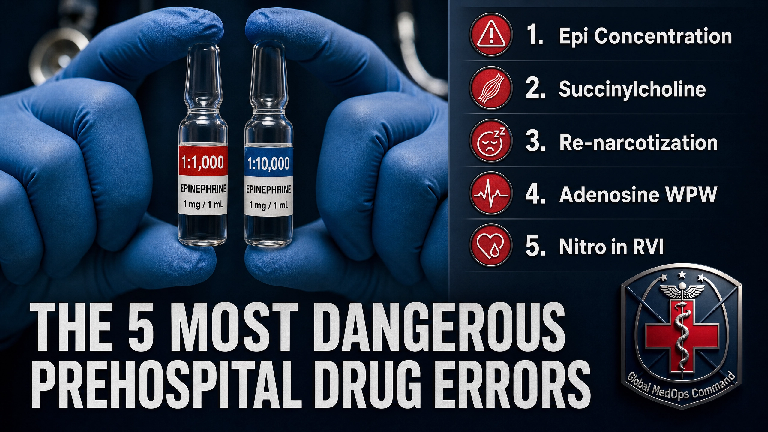 The 5 Most Dangerous Prehospital Drug Errors (And How to Avoid Them)