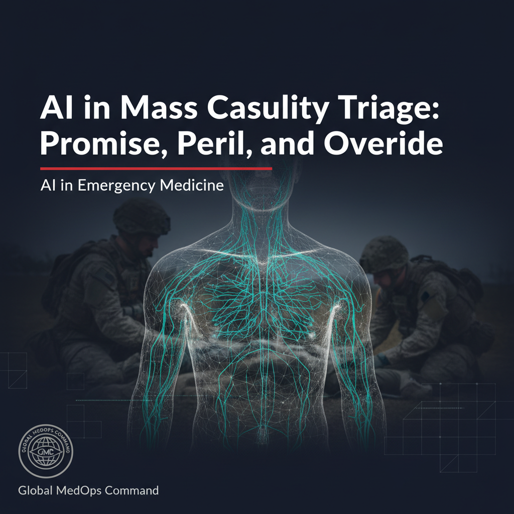 AI in Mass Casualty Triage: Promise, Peril, and Override
