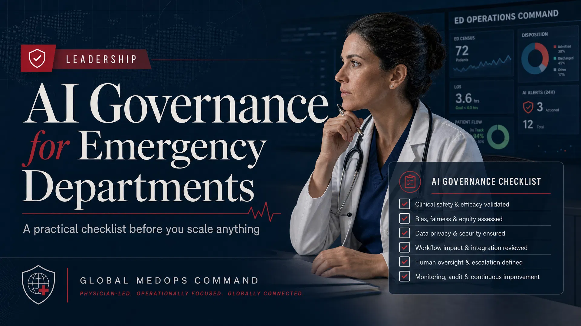 AI Governance for Emergency Departments: A Practical Checklist Before You Scale Anything