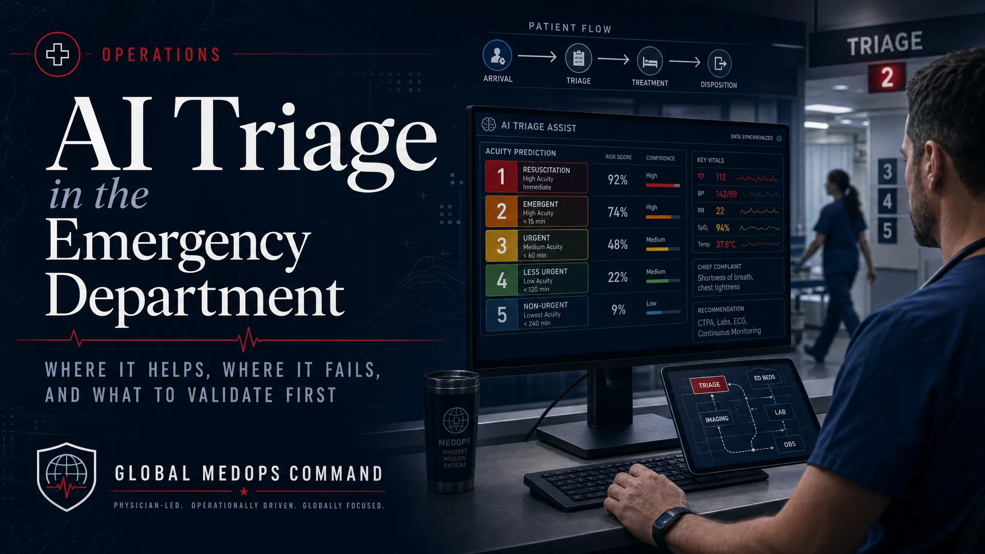 AI Triage in the Emergency Department: Where It Helps, Where It Fails, and What to Validate First